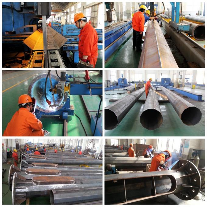 Jiangsu milky way steel poles co.,ltd производственная линия завода 0