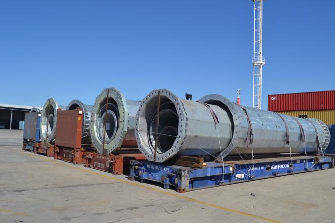 Специальный дизайн электрический столб для уличного освещения Высокий мачтовый садовый фонарь с сопротивлением ветра до 500 км / ч 0